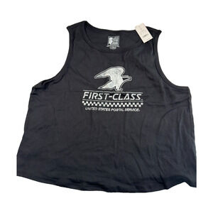 USPS Women's First Class Graphic Tank Top - Black 3X
